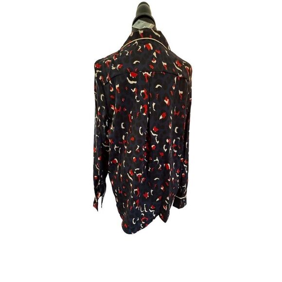 Anthropologie Hayden LA Women’s Medium Button-Up Blouse | Stylish Animal Print - Picture 3 of 5